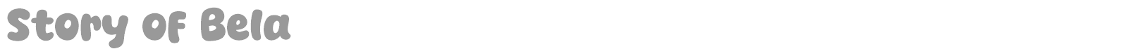 Story of Bela font preview